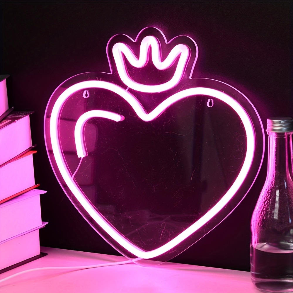 LED Heart Crown Neon Sign, Pin - مراجعة Outdoor Lighting Options وسعره