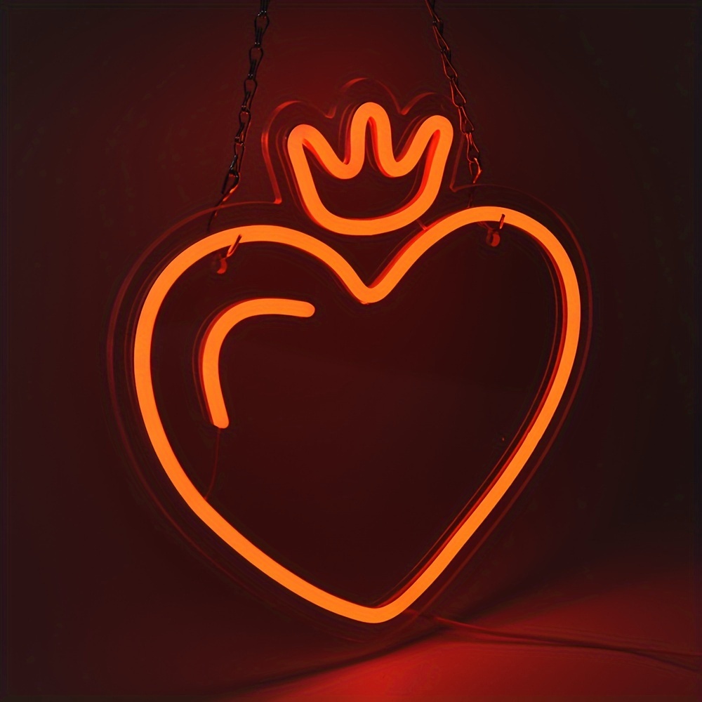 LED Heart Crown Neon Sign, Pin - مراجعة Outdoor Lighting Options وسعره