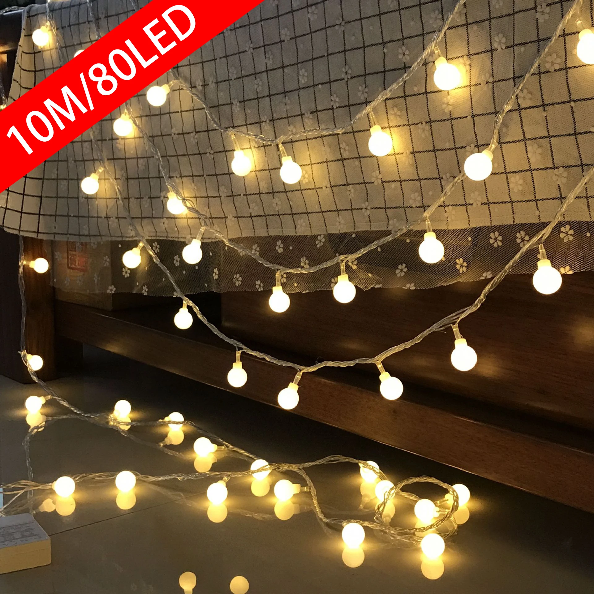10M USB/Battery Power Ball LED - مراجعة Outdoor Lighting Ideas For Party وسعره