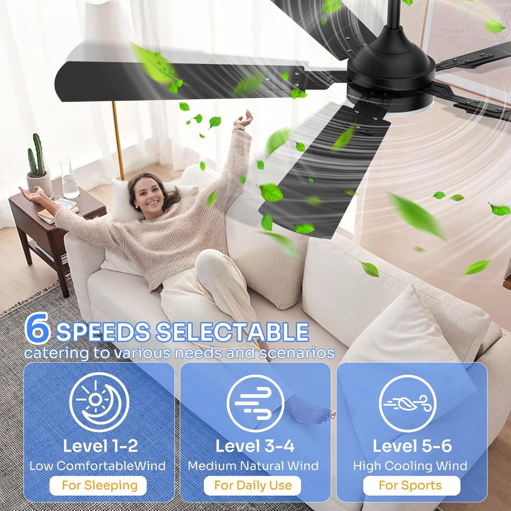 52 Inch Ceiling Fan with Light - مراجعة Outdoor Lighting Controller وسعره
