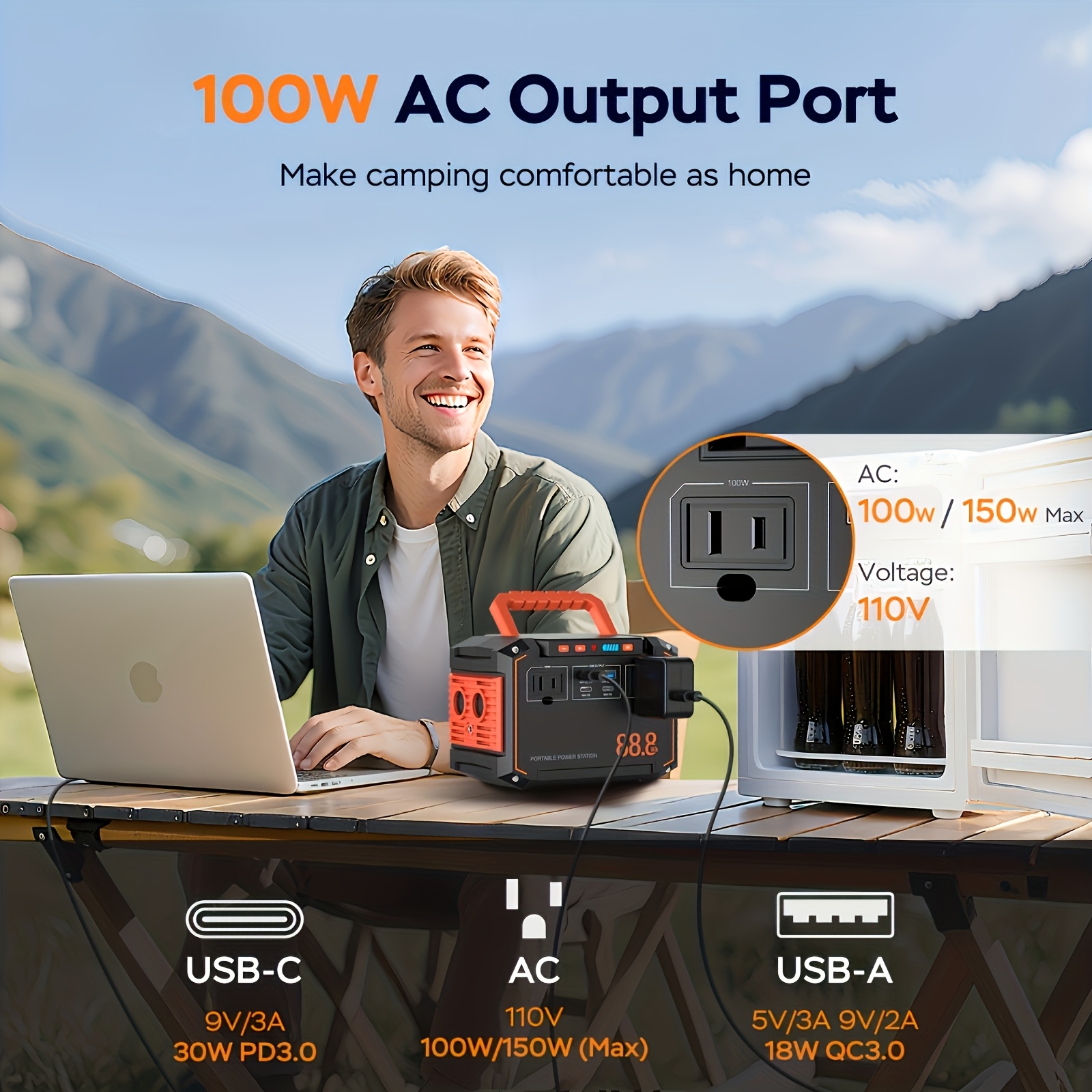 88.8WH Solar Generator Portabl - مراجعة Outdoor Lighting Options وسعره