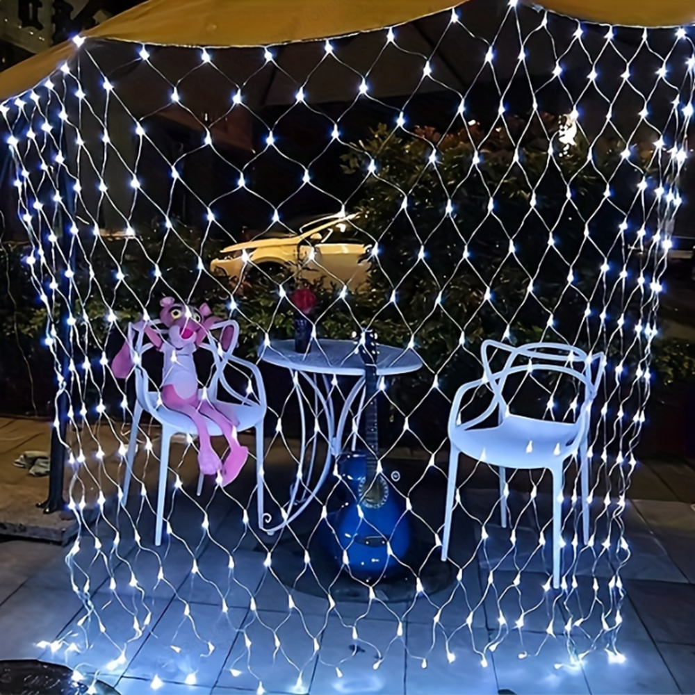 Christmas Net Lights, 640 LED  - مراجعة Outdoor Lighting Grid Screen وسعره