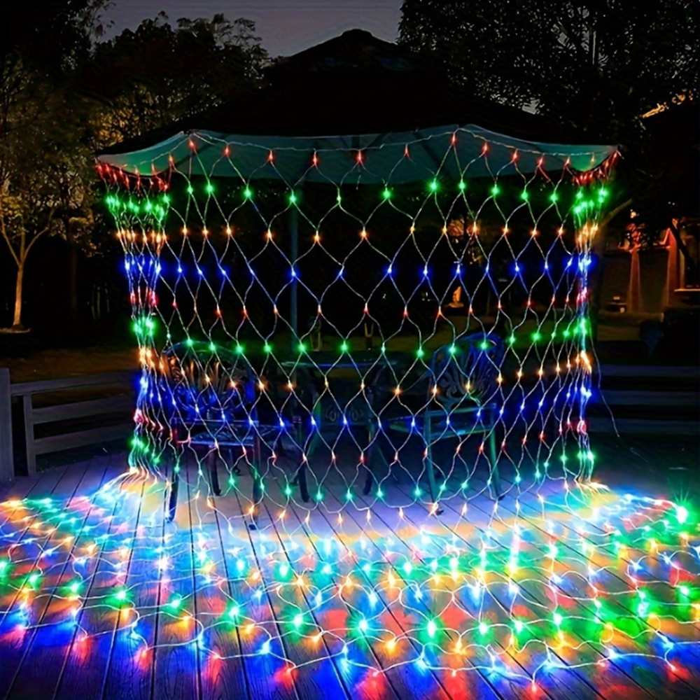 Christmas Net Lights, 640 LED  - مراجعة Outdoor Lighting Grid Screen وسعره