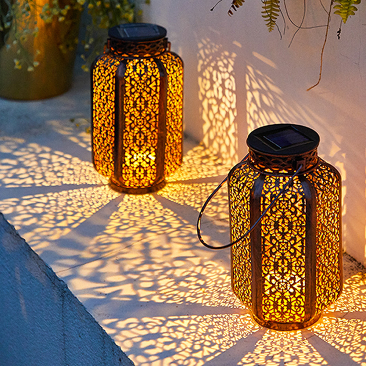 Solar Lanterns Outdoor Waterpr - مراجعة Outdoor Lighting Traditional وسعره