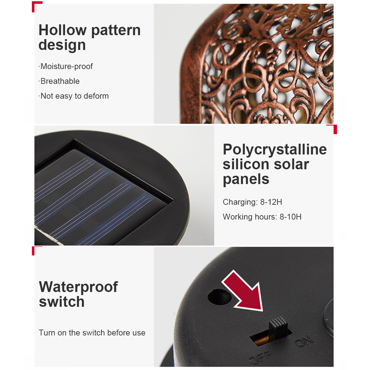 Solar Lanterns Outdoor Waterpr - مراجعة Outdoor Lighting Traditional وسعره