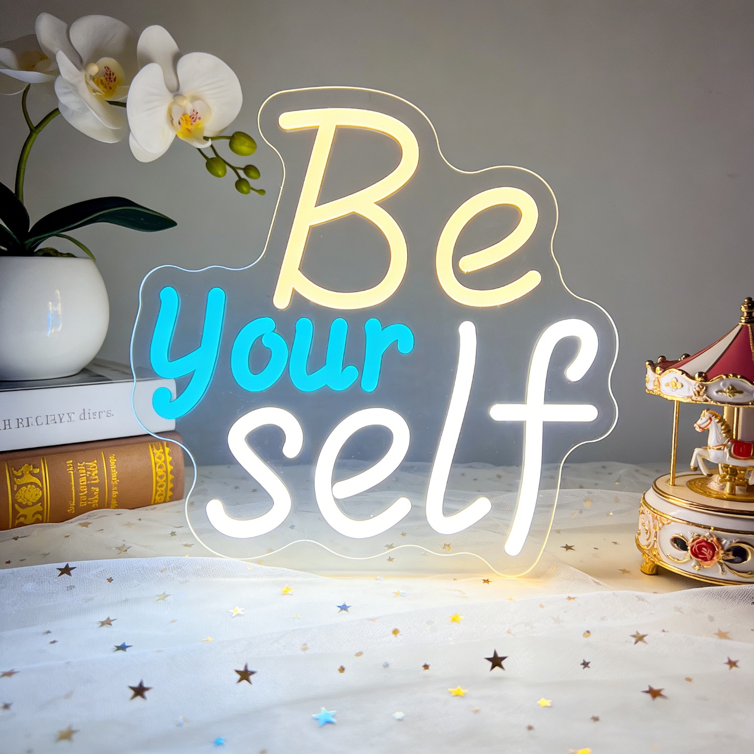 Inspirational Be Yourself Neon - مراجعة Outdoor Lighting Quotes وسعره