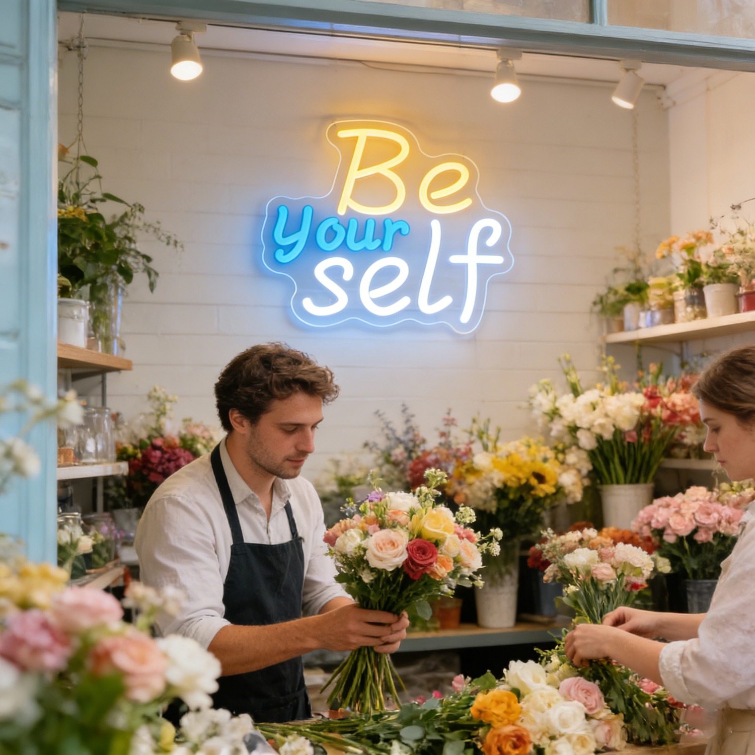Inspirational Be Yourself Neon - مراجعة Outdoor Lighting Quotes وسعره