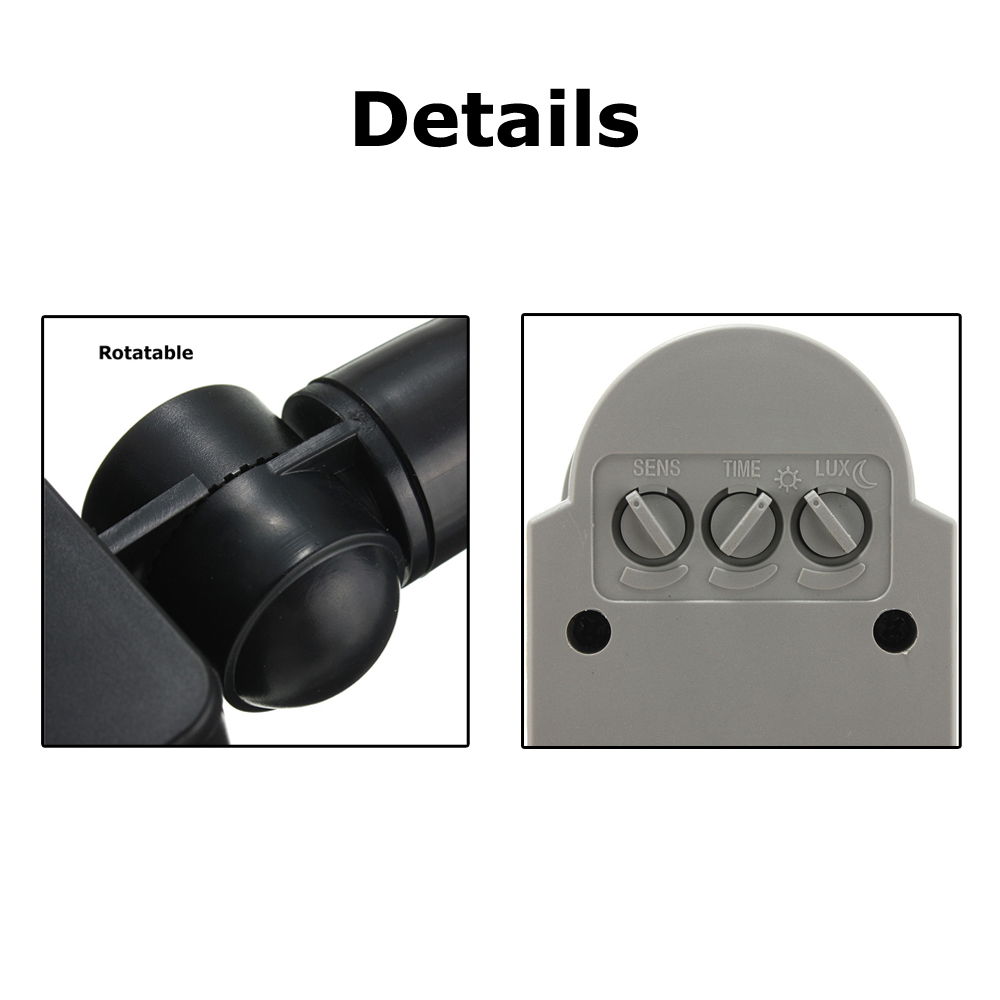 Motion Sensor 220V 12V Motion  - مراجعة Outdoor Lighting Timer Switch وسعره