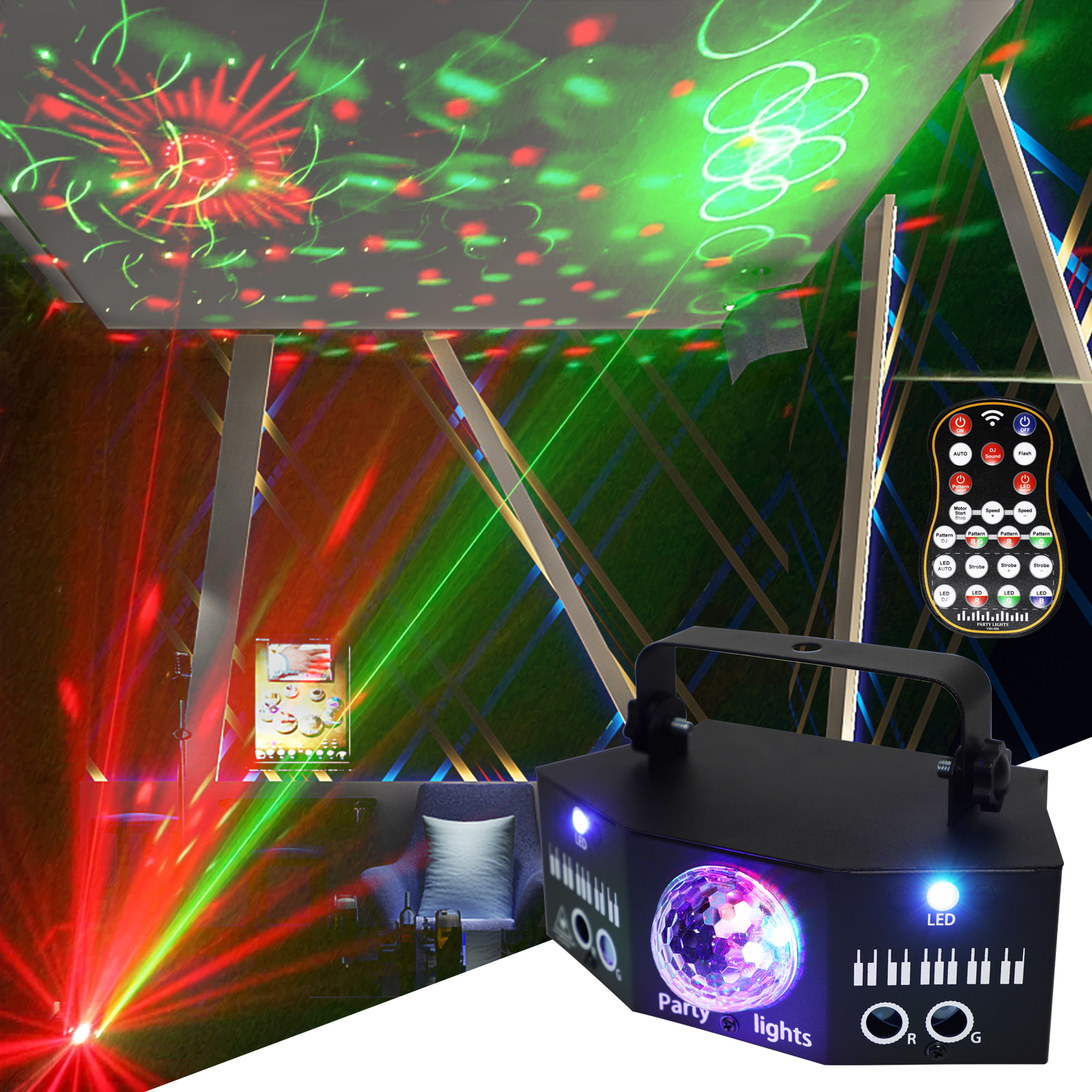 Wuzstar RGB LED Laser Effect S - مراجعة Outdoor Lighting Controller وسعره