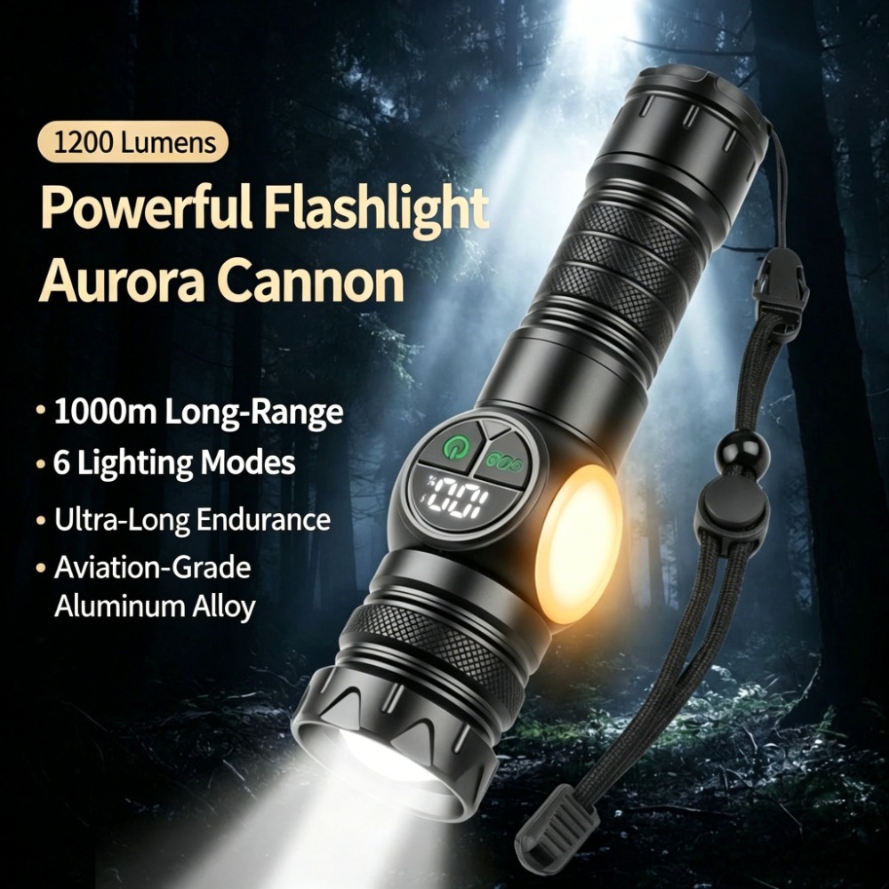 White Light LED Flashlight Typ - مراجعة Outdoor Lighting Types وسعره