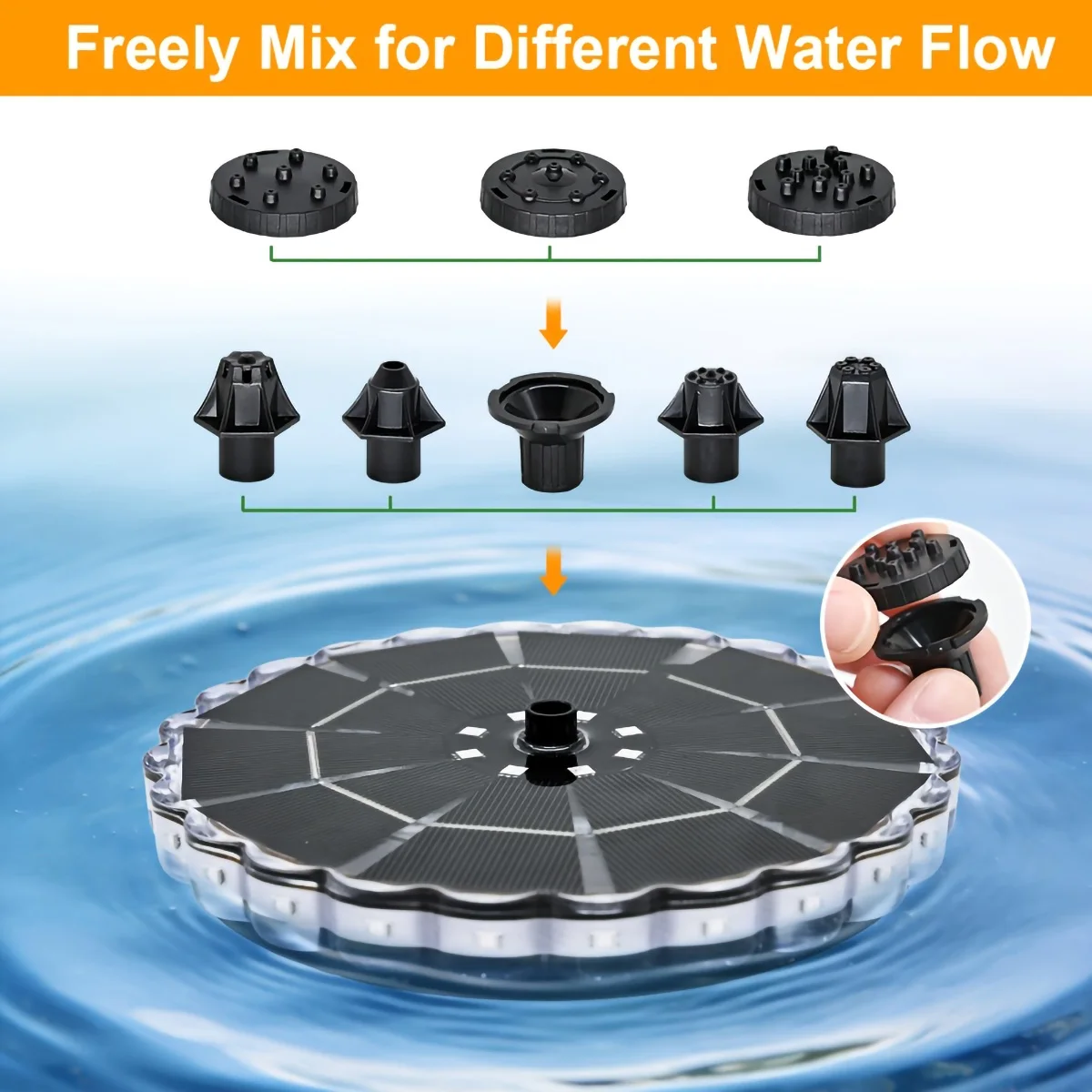 3.5W Outdoor Solar Fountain fo - مراجعة Outdoor Lighting Traditional وسعره