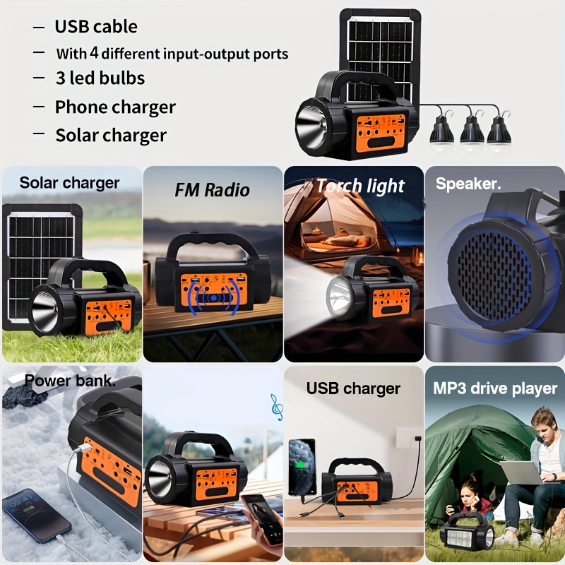 Solar Rechargeable Camping Lig - مراجعة Outdoor Lighting Uplight وسعره