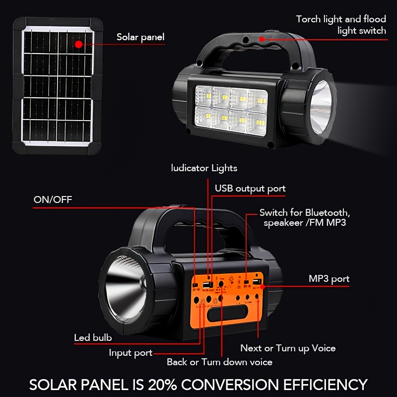 Solar Rechargeable Camping Lig - مراجعة Outdoor Lighting Uplight وسعره