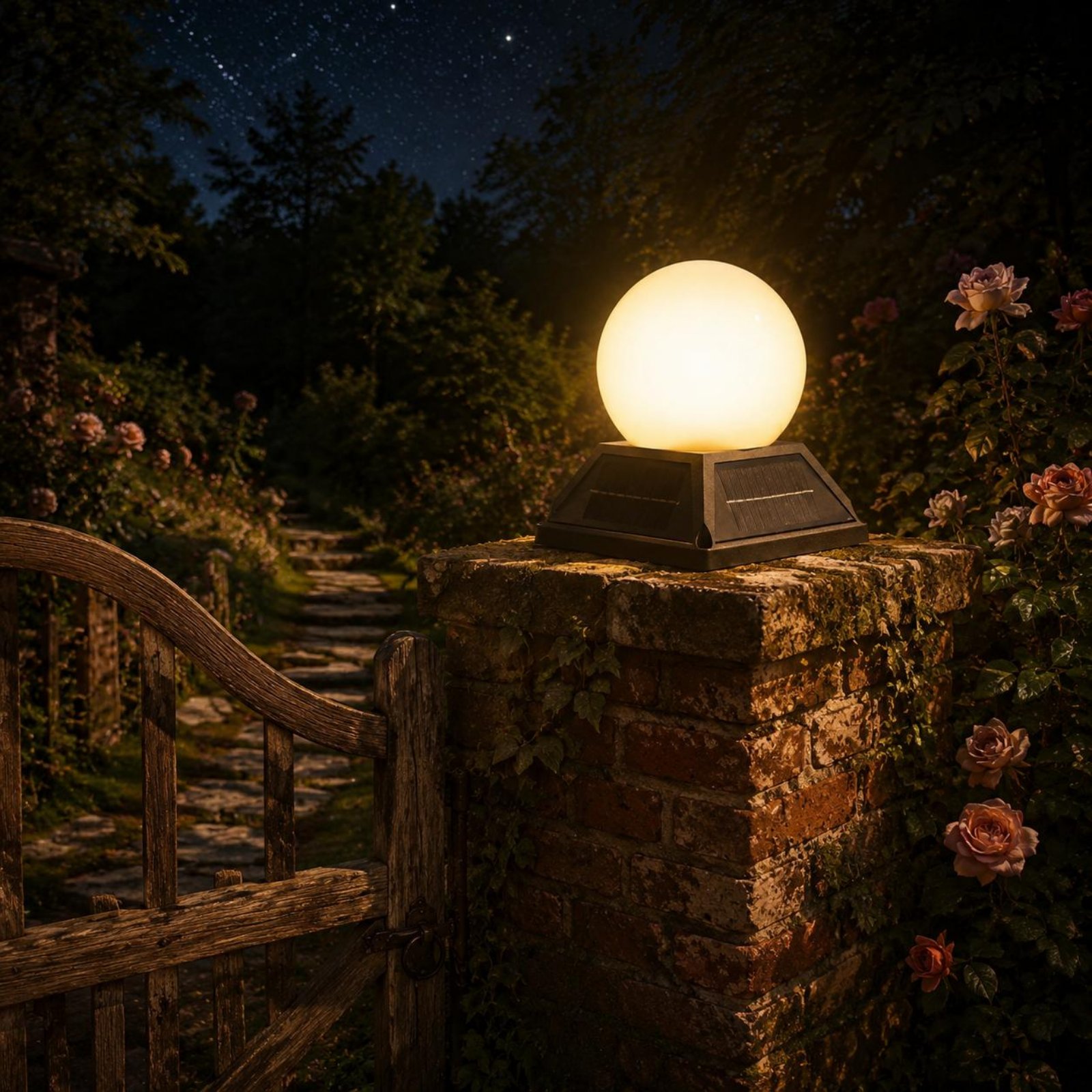 Solar Post Cap Light Wireless  - مراجعة Outdoor Lighting Controller وسعره