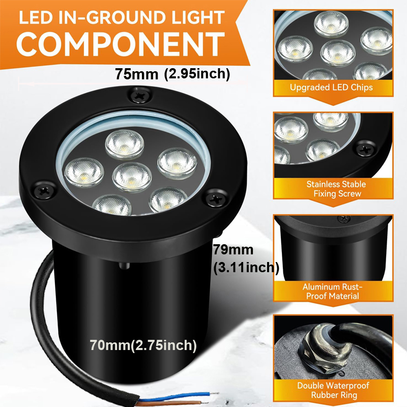 Landscape Light LED Undergroun - مراجعة Deck Step Light وسعره
