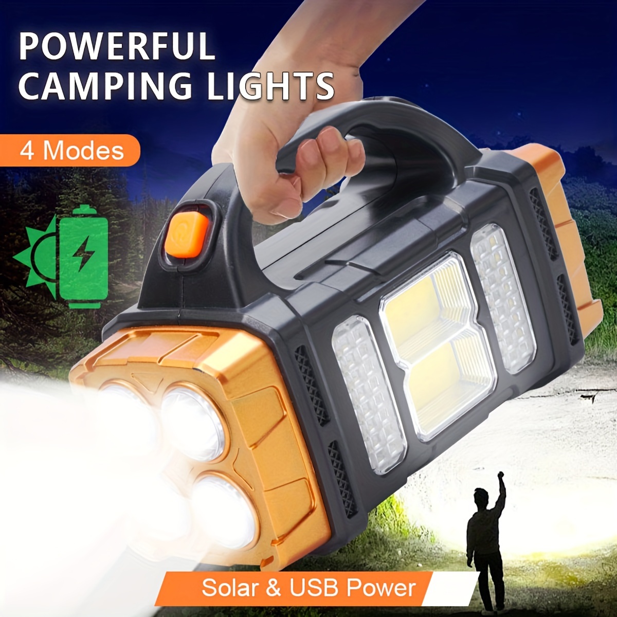 New Upgrade Rechargeable High  - مراجعة Outdoor Lighting Types وسعره
