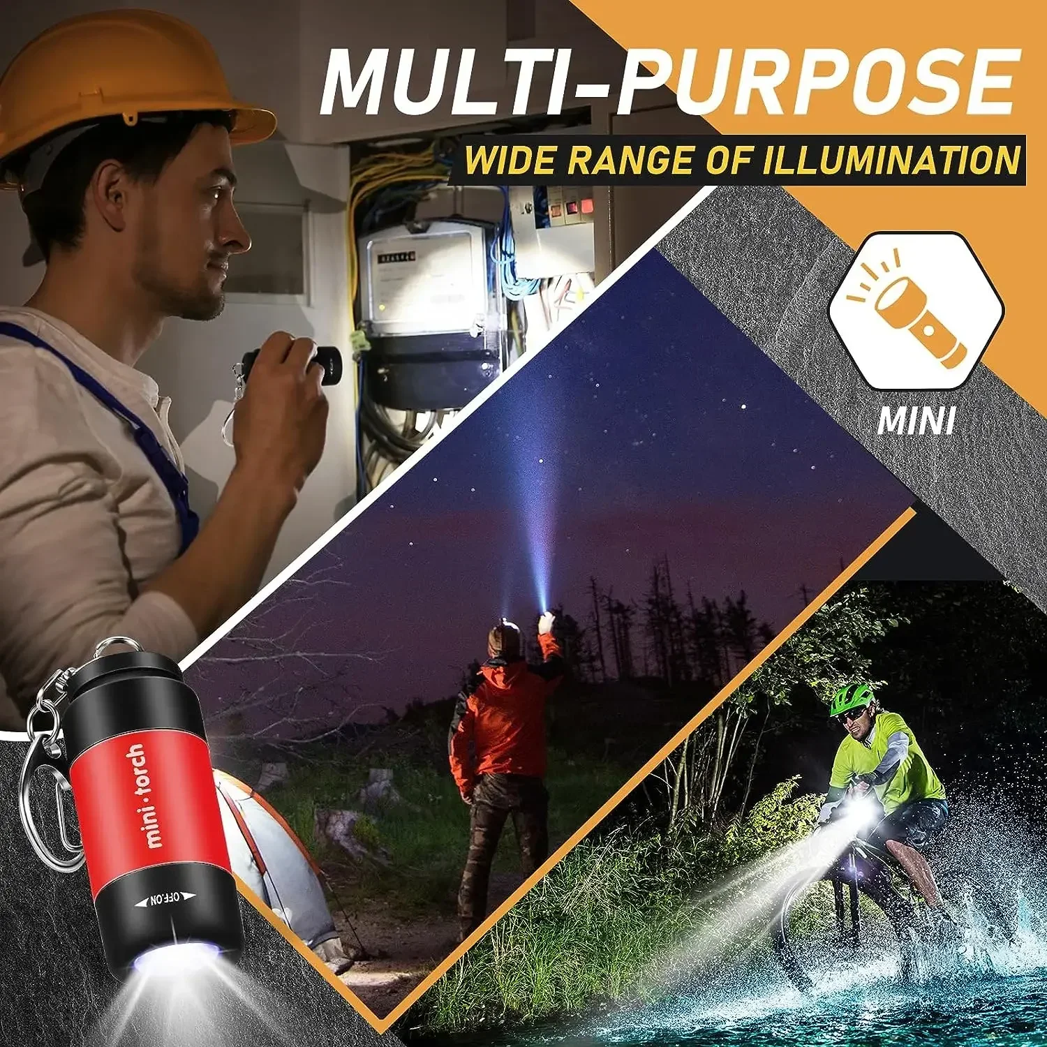 USB Charge LED Flashlight  Mul - مراجعة Outdoor Lighting Ideas For Party وسعره