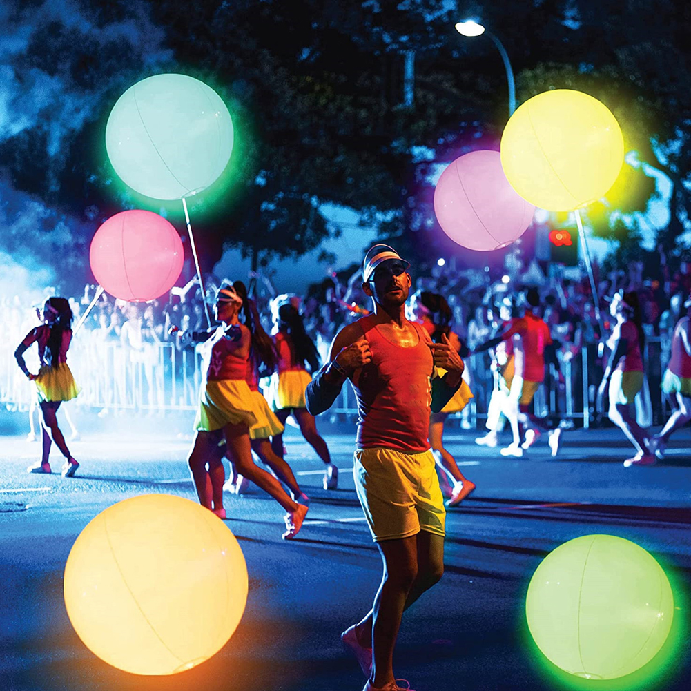 LED Glowing Balloon 16 Colors  - مراجعة Outdoor Lighting Ideas For Party وسعره