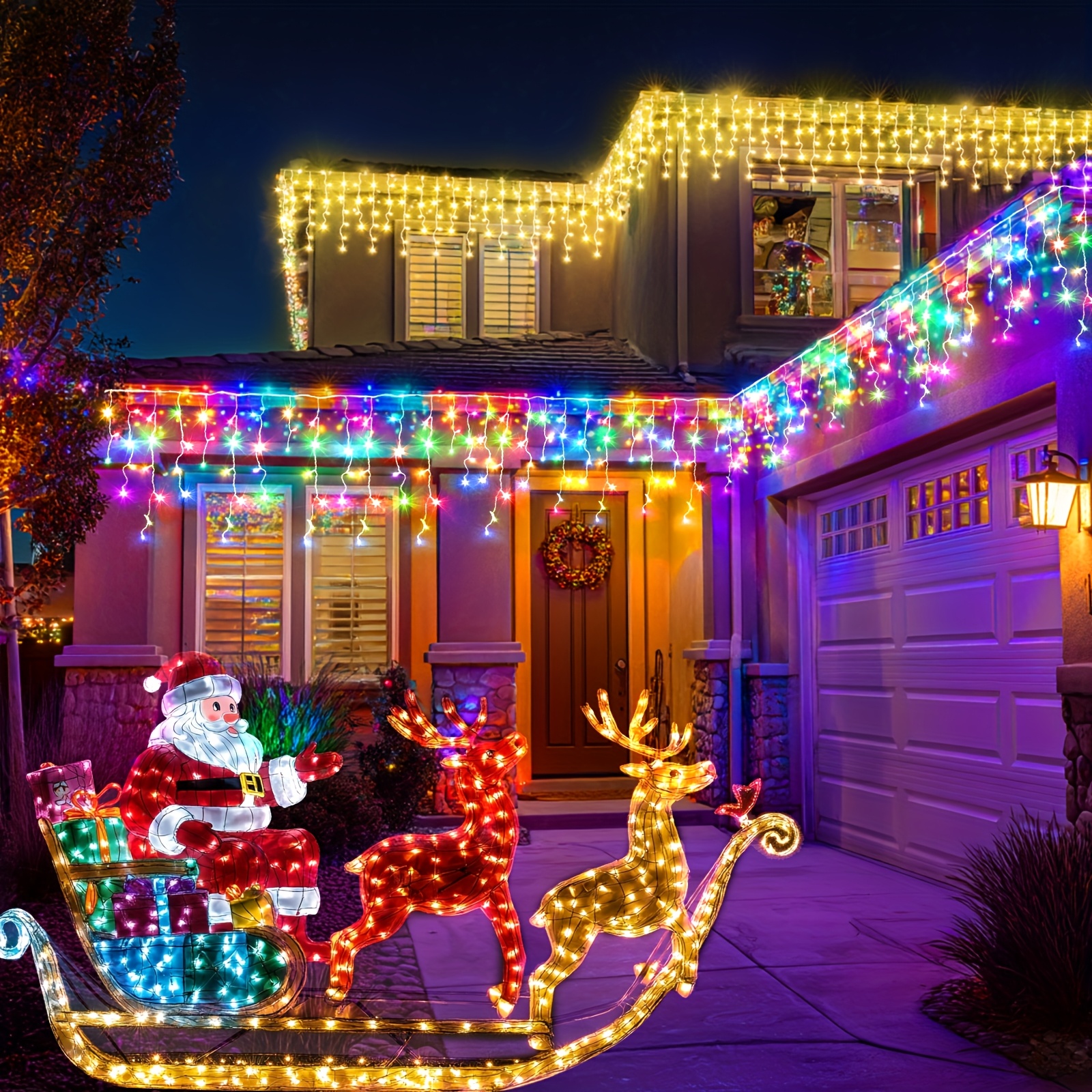Solar-Powered Outdoor Icicle L - مراجعة Outdoor Lighting Controller وسعره