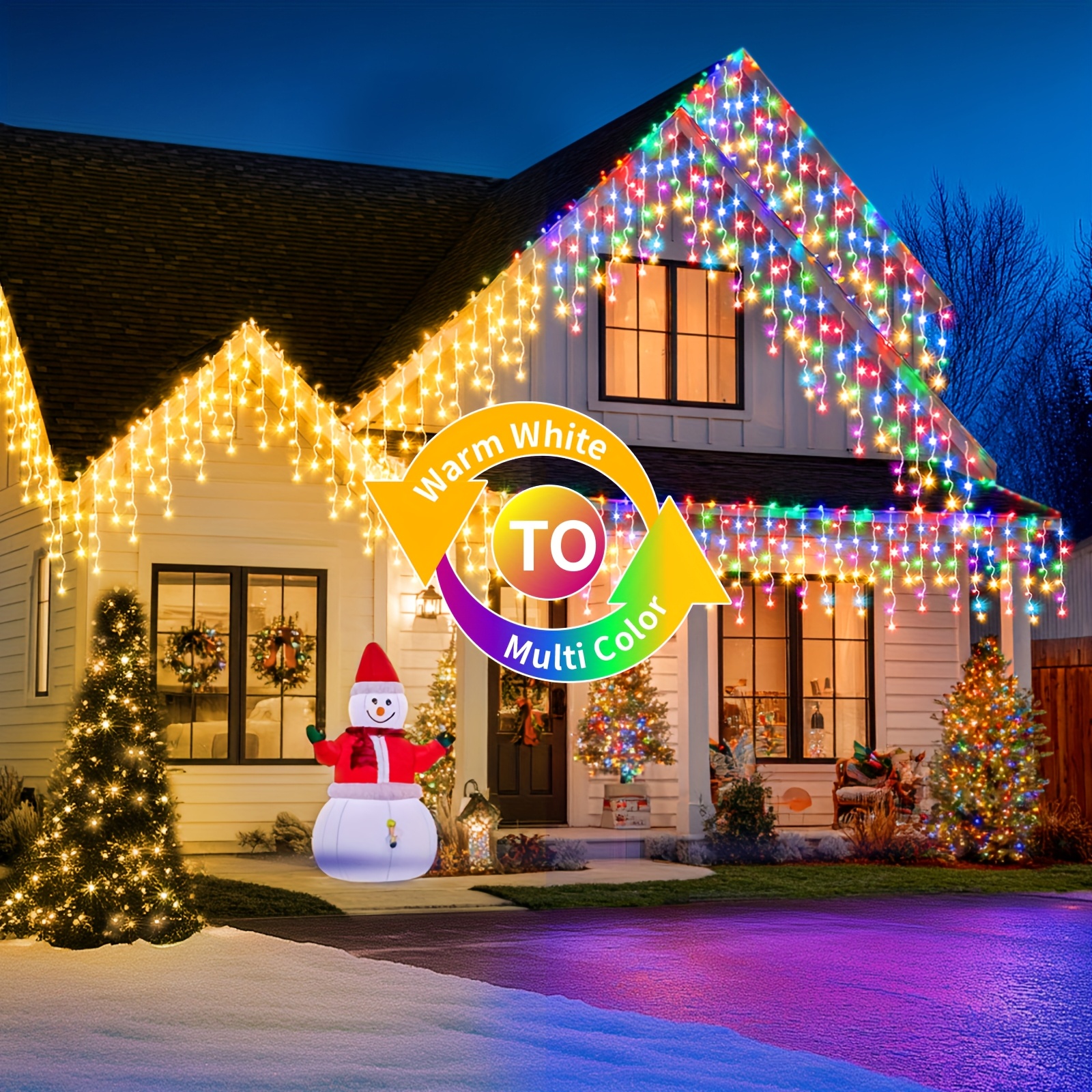 Solar-Powered Outdoor Icicle L - مراجعة Outdoor Lighting Controller وسعره