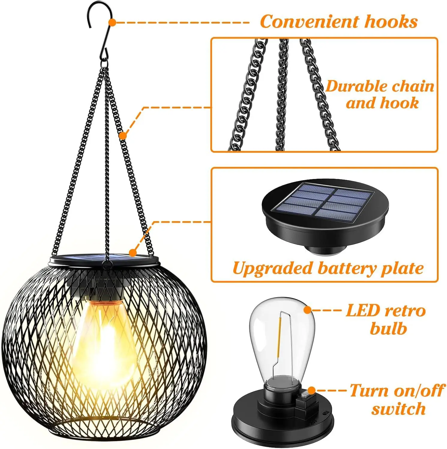 Solar Powered Wrought Iron Pat - مراجعة Outdoor Lighting Grid Screen وسعره