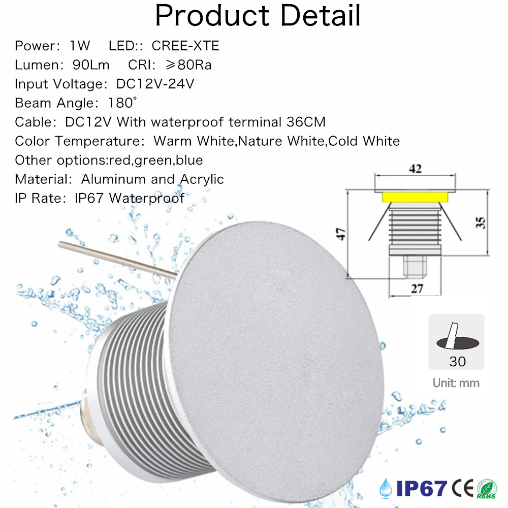 IP67 Waterproof Recessed Stair - مراجعة Outdoor Lighting On Stairs وسعره