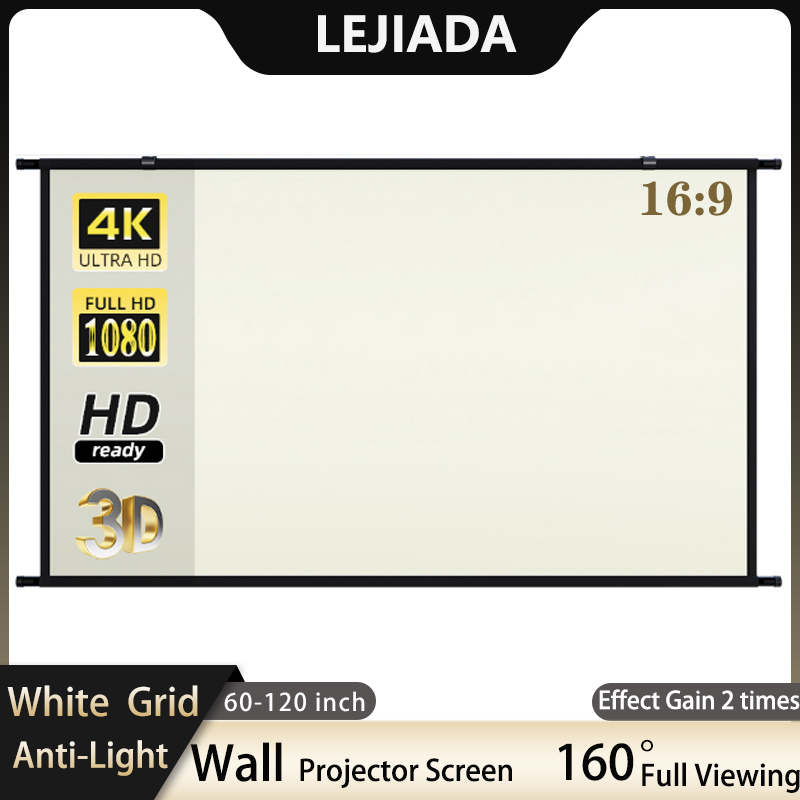 LEJIADA Projector Screen Wall  - مراجعة Outdoor Lighting Grid Screen وسعره