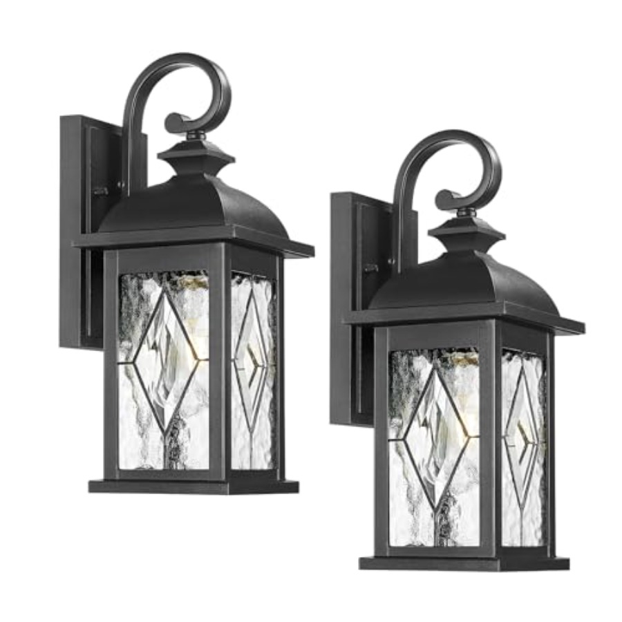 15 Exterior Wall Sconce, 2-Pac - مراجعة Outdoor Lighting Sconce وسعره