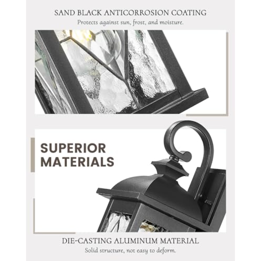 15 Exterior Wall Sconce, 2-Pac - مراجعة Outdoor Lighting Sconce وسعره