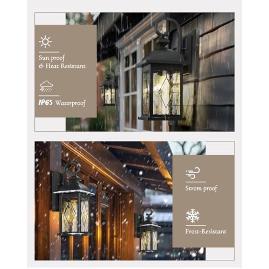 15 Exterior Wall Sconce, 2-Pac - مراجعة Outdoor Lighting Sconce وسعره