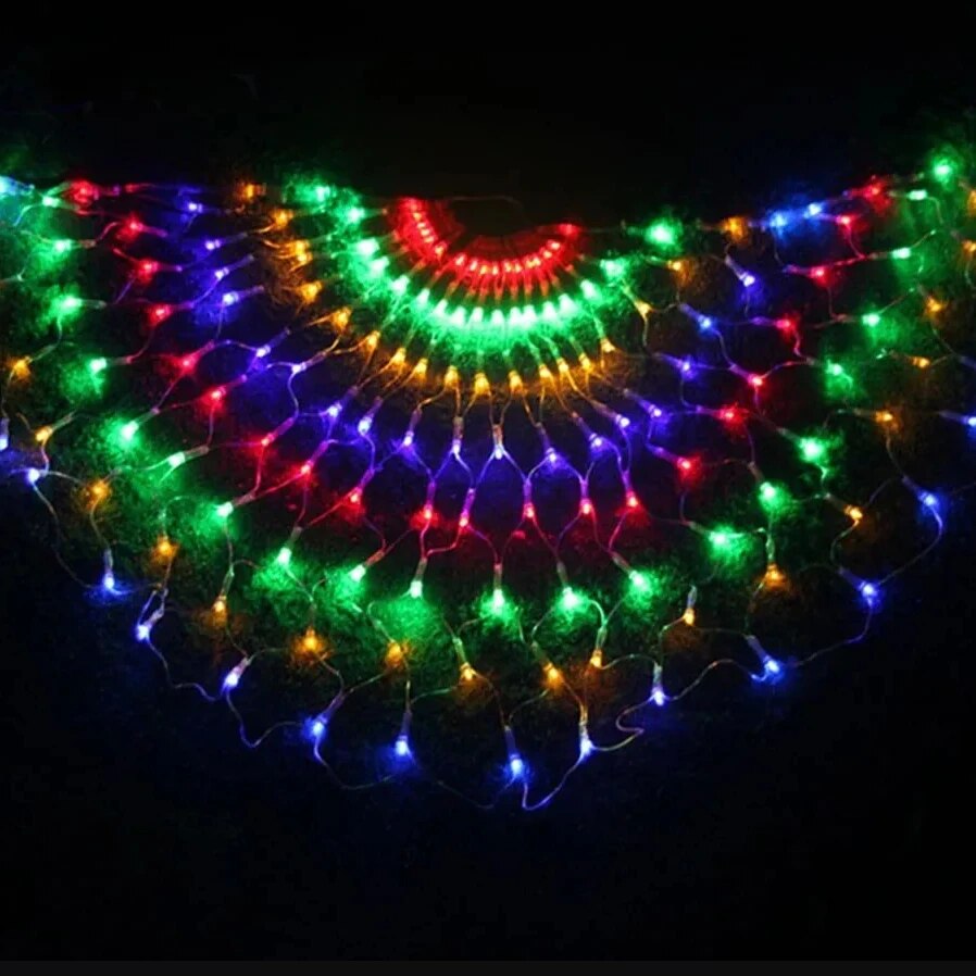 EU/US Plug 3.2*0.6M 420LED 3 P - مراجعة Outdoor Lighting Grid Screen وسعره