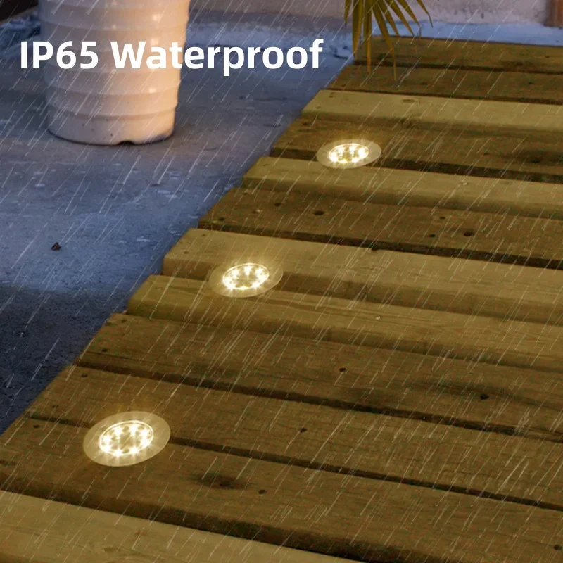 4Pcs LED Solar Garden Lights O - مراجعة Deck Step Light وسعره