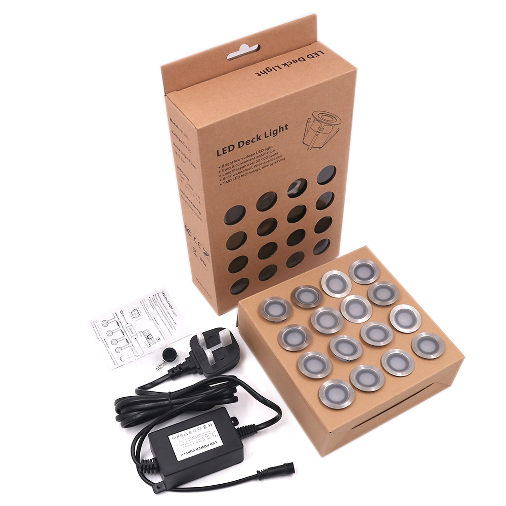 16 Lights LED Deck Light 12V U - مراجعة Deck Step Light وسعره
