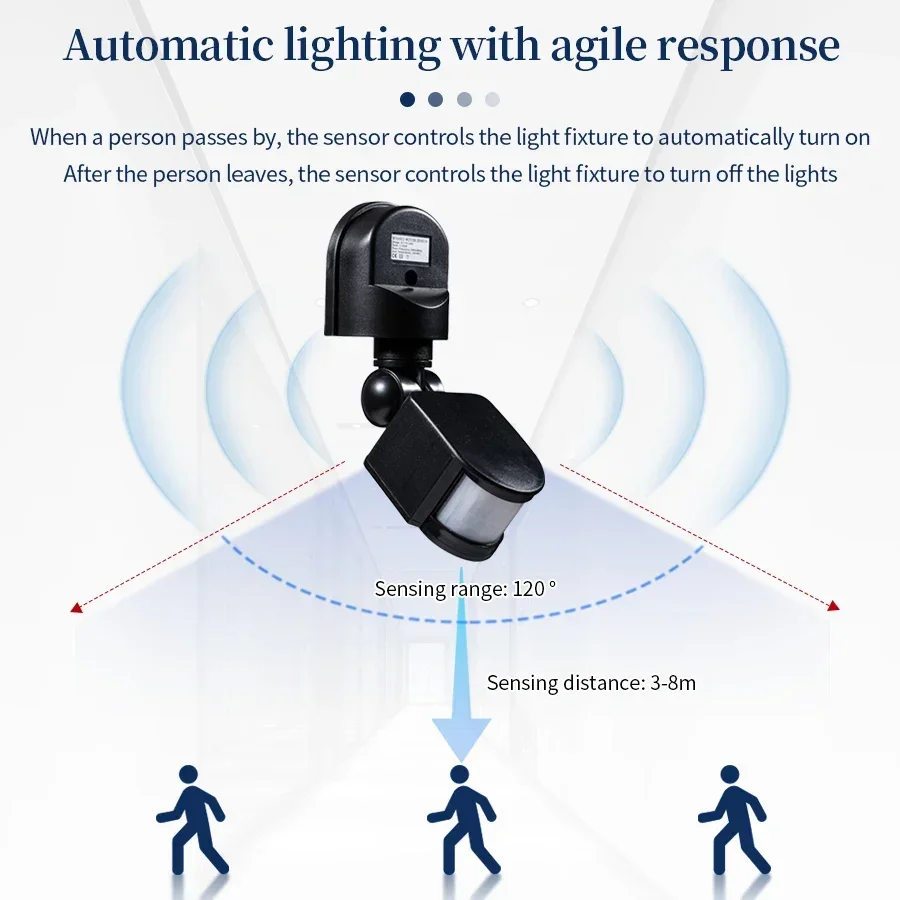 PIR Motion Sensor 220V 110V 12 - مراجعة Outdoor Lighting Timer Switch وسعره