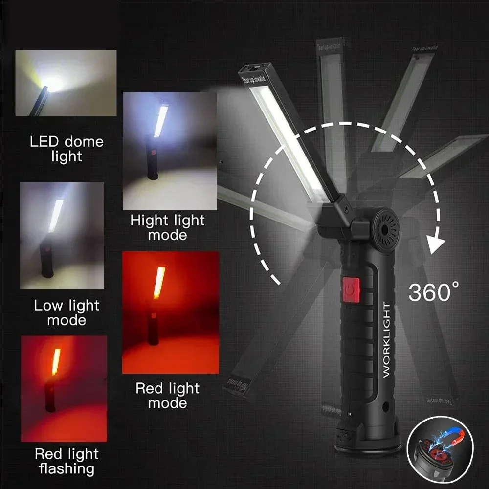 LED COB Flashlight USB Recharg - مراجعة Outdoor Lighting Types وسعره