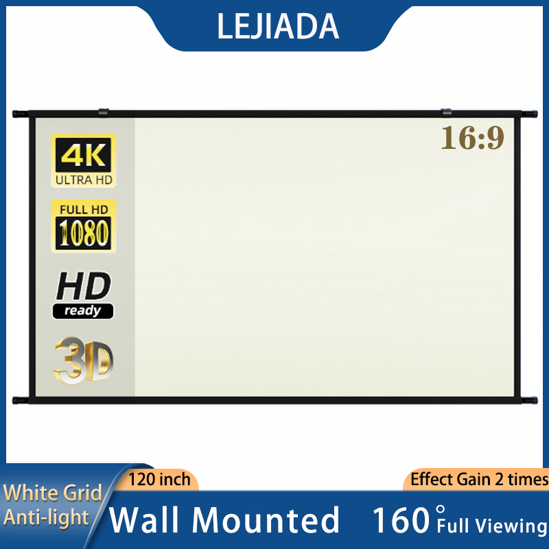 LEJIADA Projector Screen Wall  - مراجعة Outdoor Lighting Grid Screen وسعره