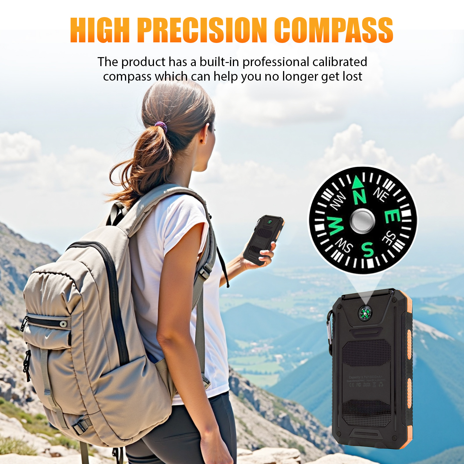10000mAh Solar Power Bank Port - مراجعة Outdoor Lighting Ideas For Party وسعره