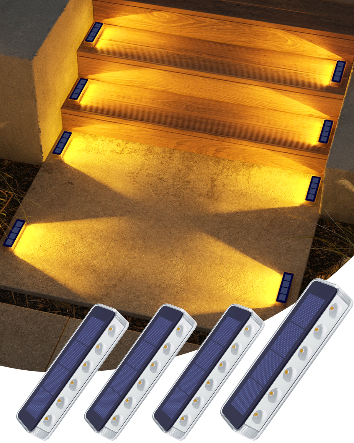 Outdoor Solar Deck Lights Wate - مراجعة Outdoor Lighting On Stairs وسعره