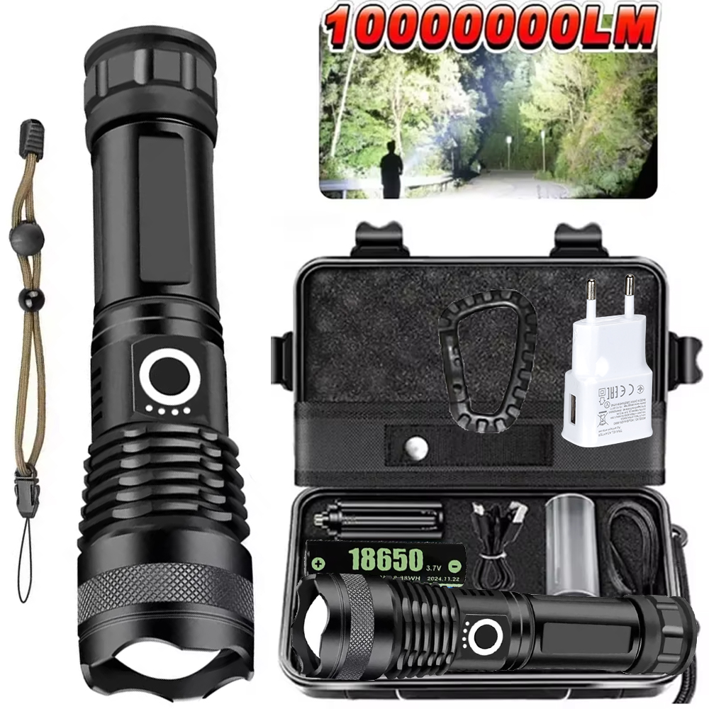 High Power LED Flashlight Rech - مراجعة Outdoor Lighting Types وسعره