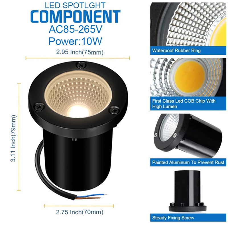 Outdoor In-ground Light LED Un - مراجعة Deck Step Light وسعره