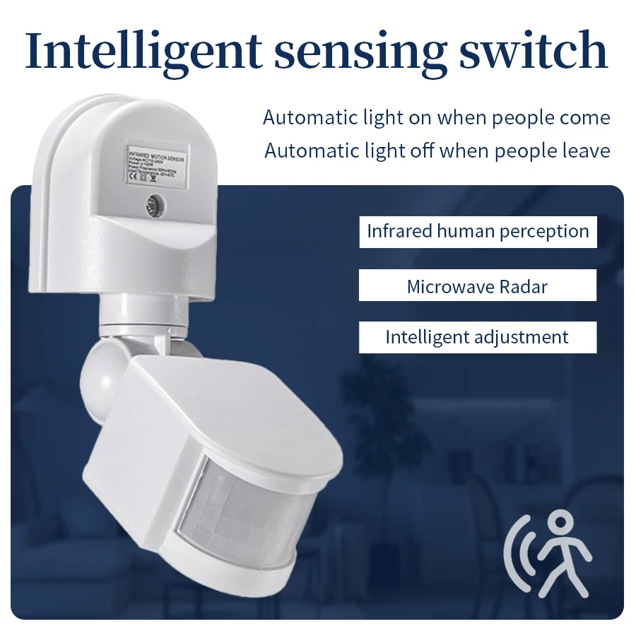 100-240V 12V PIR Motion Sensor - مراجعة Outdoor Lighting Timer Switch وسعره