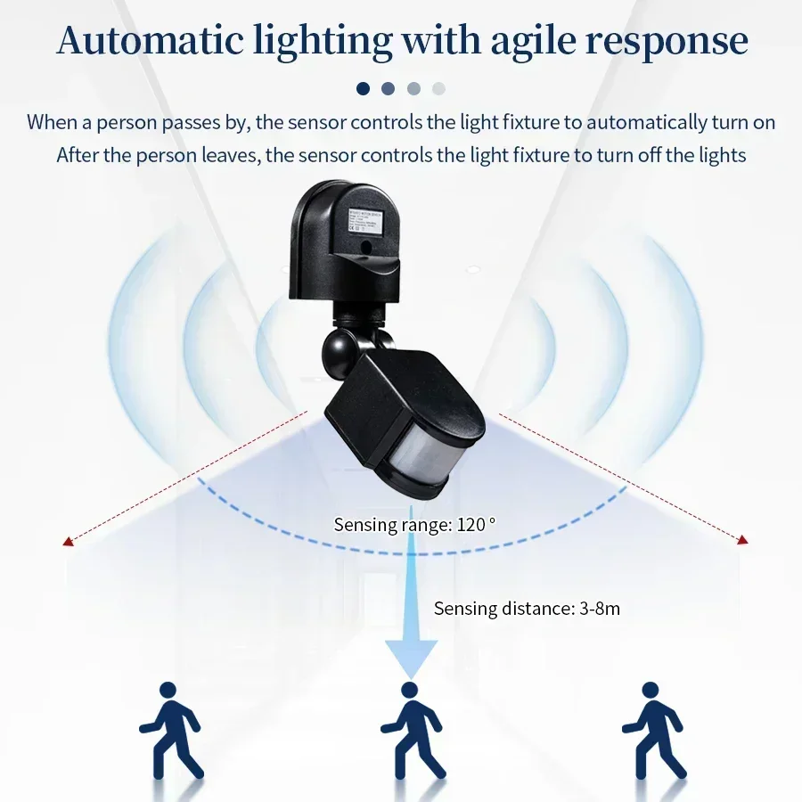 100-240V 12V PIR Motion Sensor - مراجعة Outdoor Lighting Timer Switch وسعره