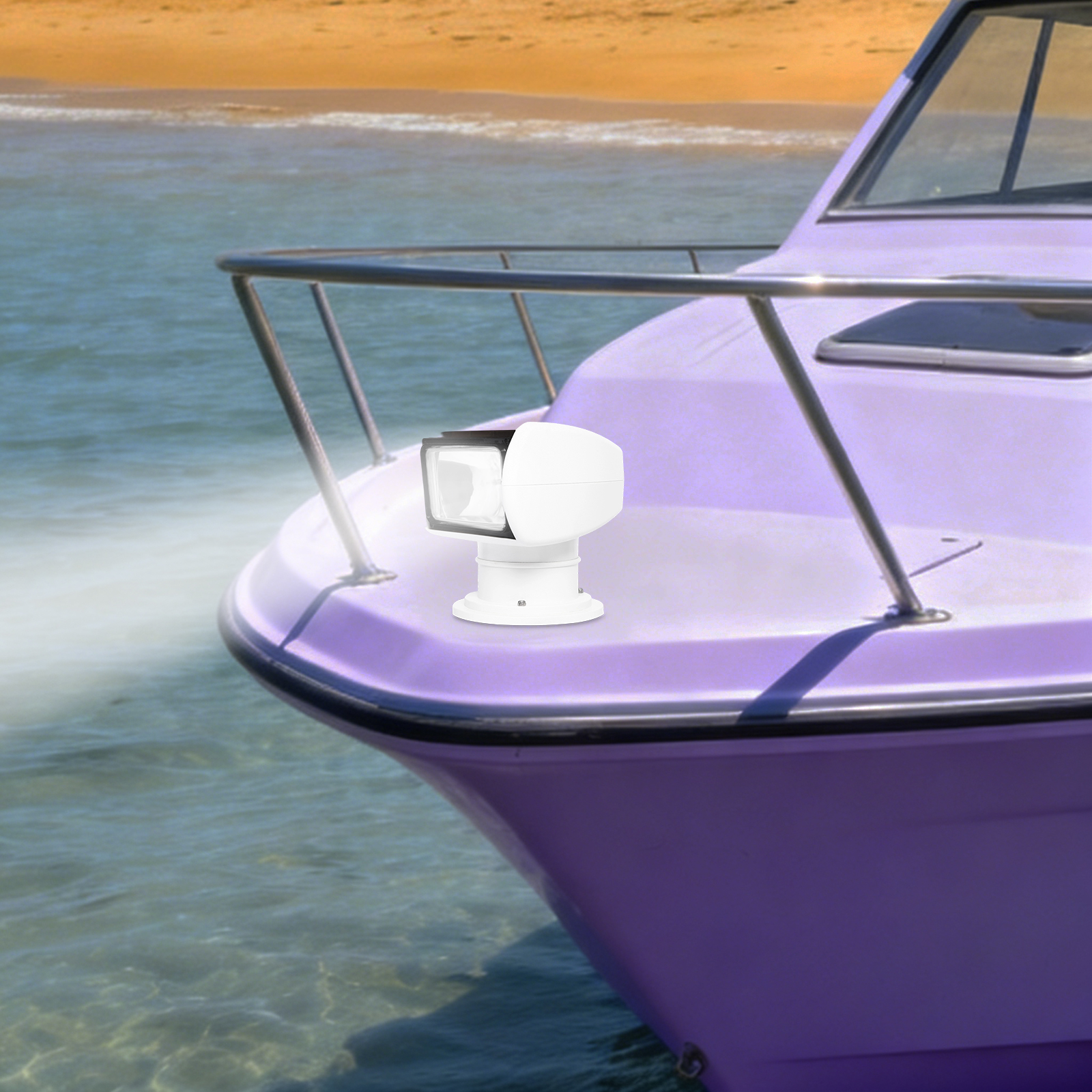 12V 100W Marine Spotlight Boat - مراجعة Outdoor Lighting Controller وسعره
