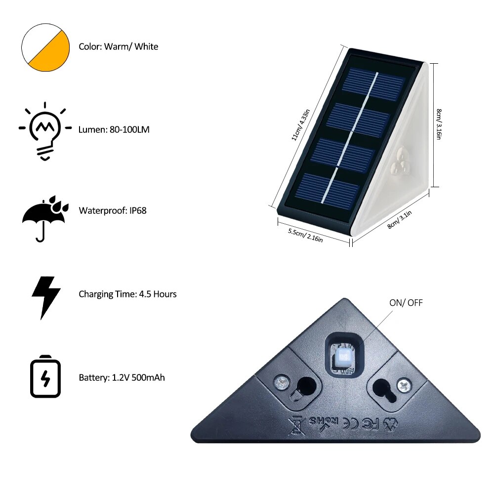 IP67 Waterproof Solar Step Lig - مراجعة Outdoor Lighting On Stairs وسعره