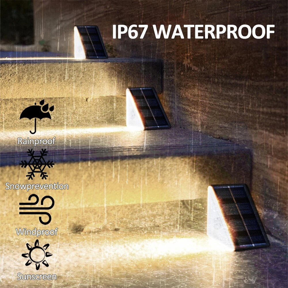 IP67 Waterproof Solar Step Lig - مراجعة Outdoor Lighting On Stairs وسعره