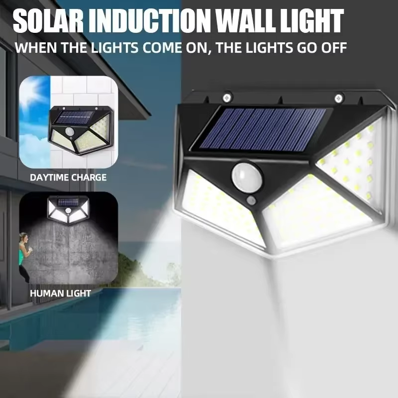 Motion Sensor 100LED Solar Wal - مراجعة Outdoor Lighting Sconce وسعره