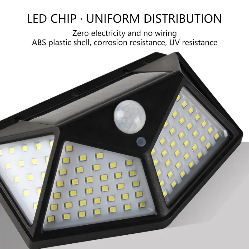 Motion Sensor 100LED Solar Wal - مراجعة Outdoor Lighting Sconce وسعره