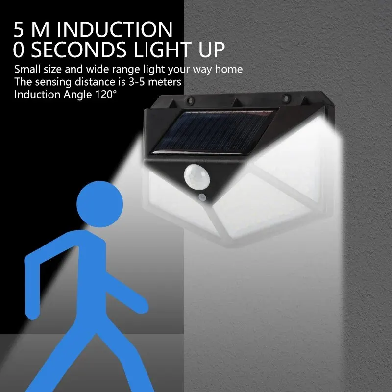 Motion Sensor 100LED Solar Wal - مراجعة Outdoor Lighting Sconce وسعره
