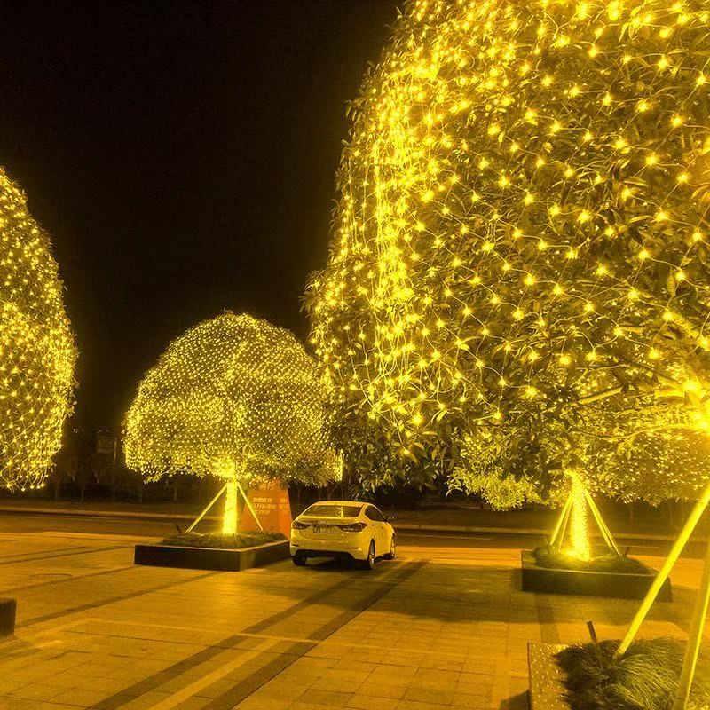 3x2m Waterproof Christmas Net  - مراجعة Outdoor Lighting Grid Screen وسعره