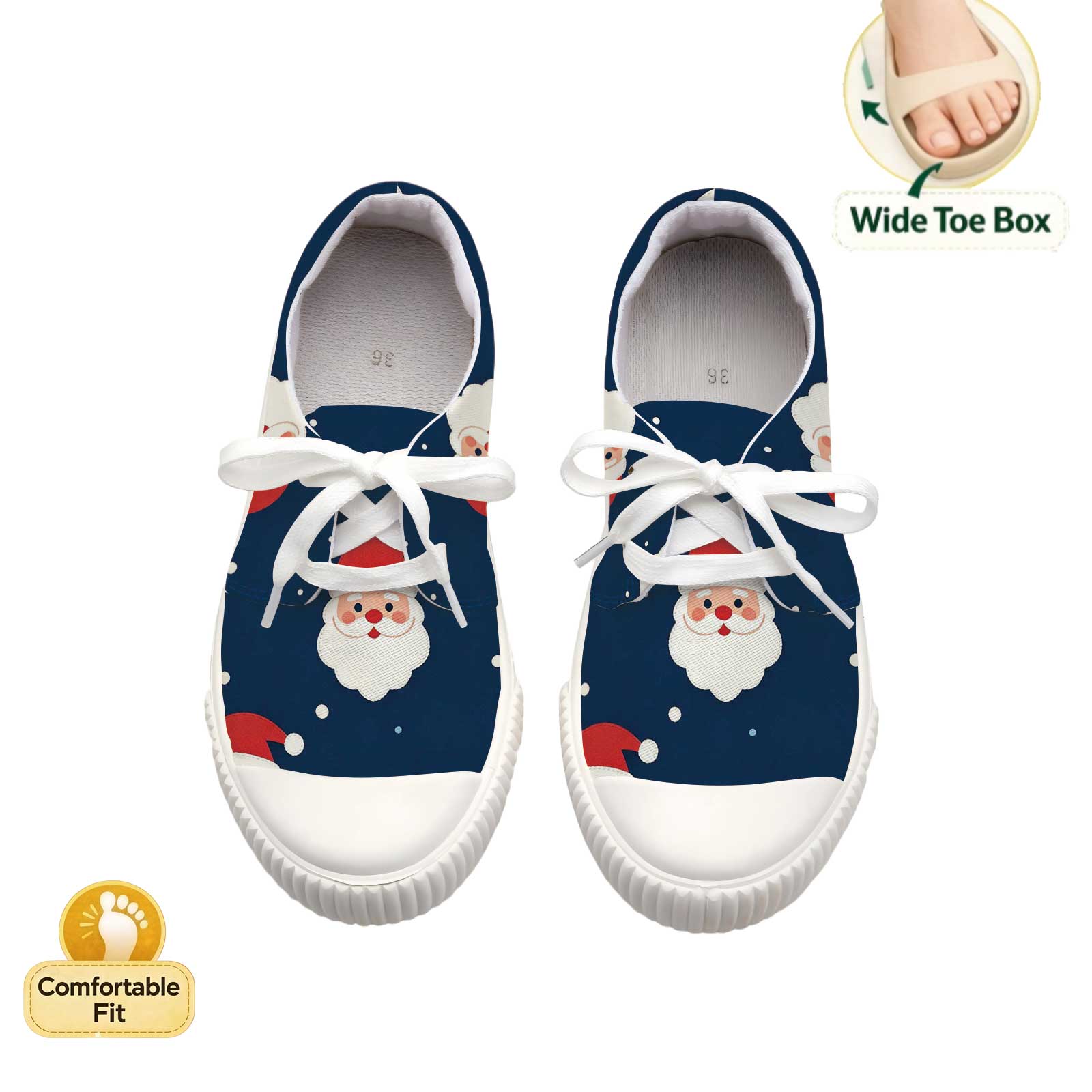 Women Santa Print Lace Up Casu - مراجعة Outdoor Lighting Uplight وسعره